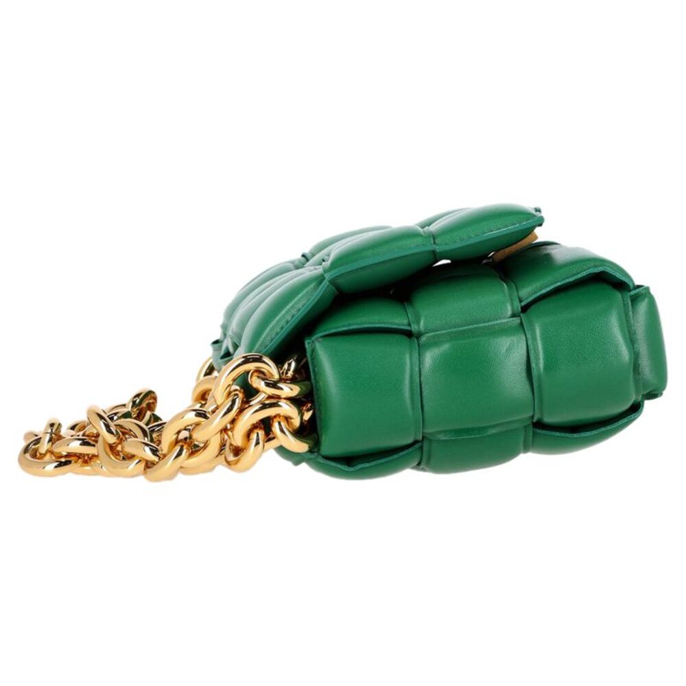 Bottega Veneta Padded Cassette Shoulder Bag in Green Leather - Picture 3 of 9